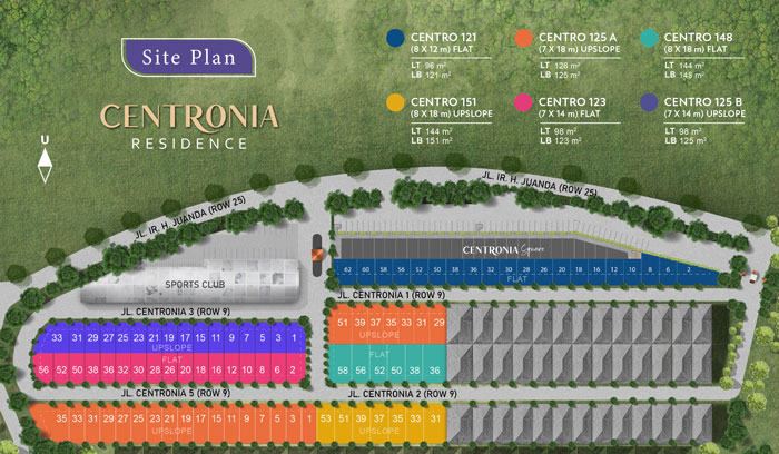 site plan centronia