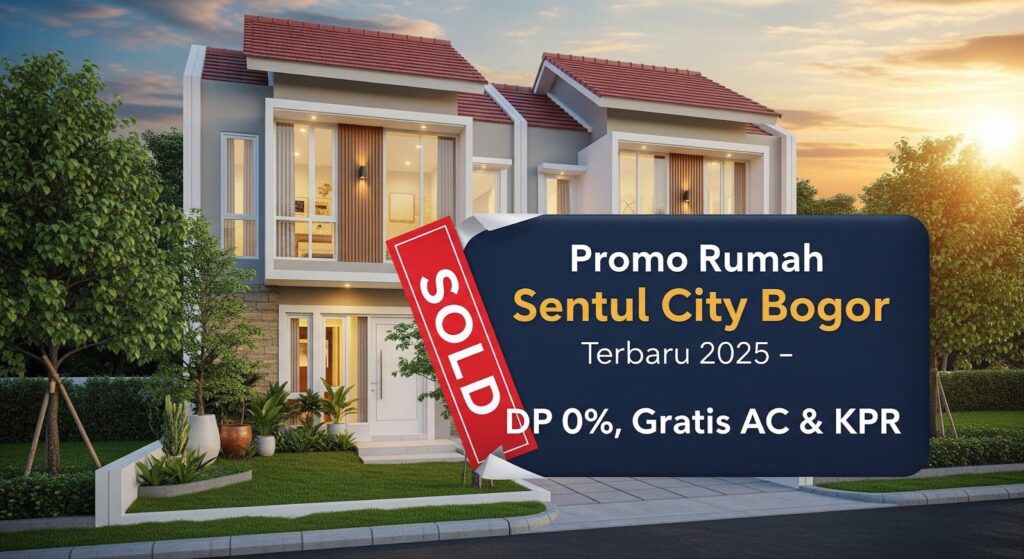 Promo Rumah Sentul City Bogor Terbaru 2026 – DP 0%, Gratis AC & KPR
